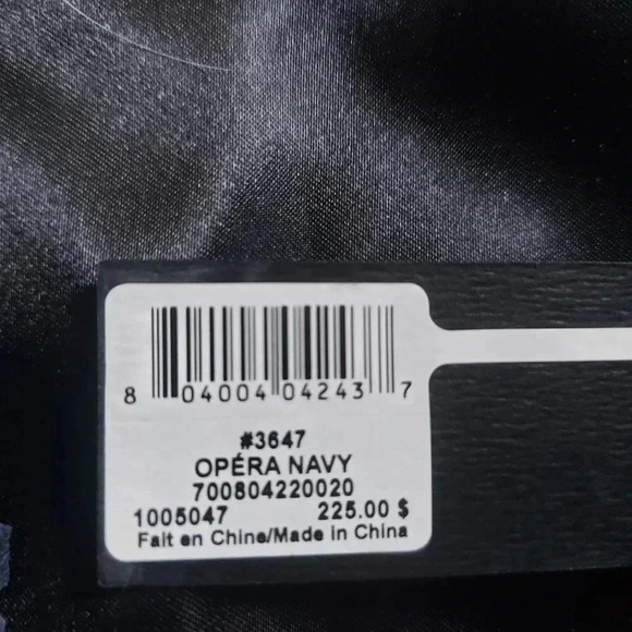 Caroline Neron | Opera Navy Crossbody Leather Mini Camera Bag with Tassel - Picture 15 of 15